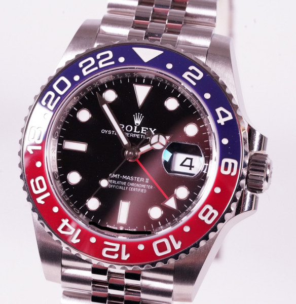 neue Rolex GMT Master II Pepsi 126710BLRO FullSet Mark 2 aus 2020