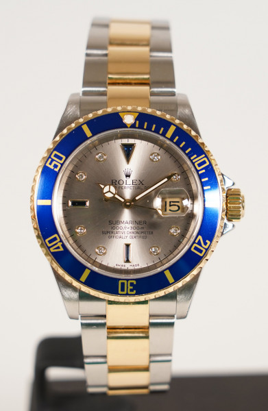 Rolex Submariner Sultan 16613 Stahl / Gold FullSet LC100 Diamanten Saphir Factory