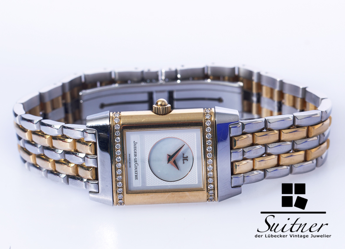 Jaeger LeCoultre Reverso Duetto Lady Brillanten 266.5.44 Stahl