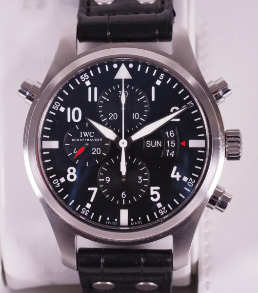 IWC Fliegeruhr DoppelChronograph 3778 / IW377801 FullSet 46mm