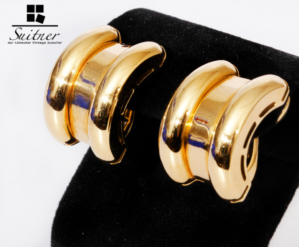 Chopard la Strada Ohrclips 750 Gold - massive Luxus Ohrringe Clips