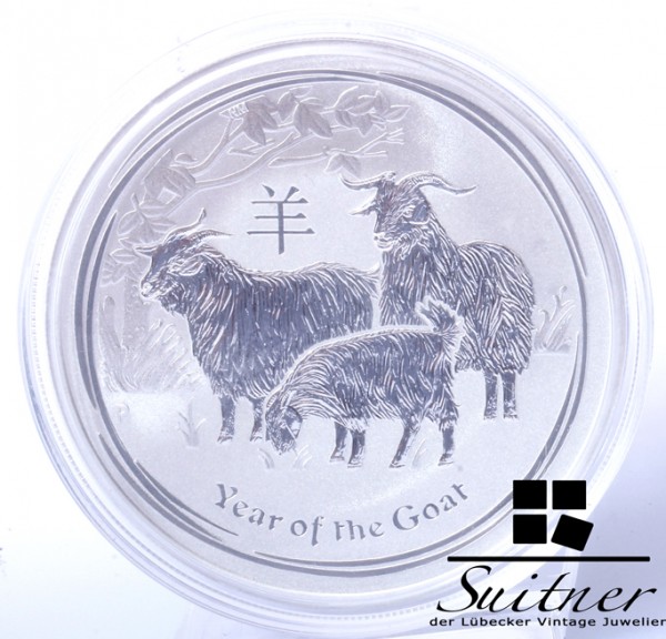 Australien 1 Dollar 1 Oz 999 Silber 2015 PP Year of the Goat
