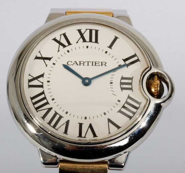 Cartier Ballon Bleu in 36mm - Stahl / Gold - mit Papieren Ref. 3005 aus 2008