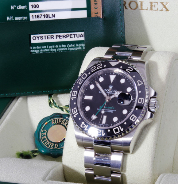 Rolex GMT Master II 116710LN NOS/New 2007 LC100 FullSet Z Serie