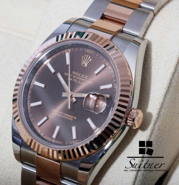 Rolex Datejust 41 Ref. 126331 ungetragen Stahl Roségold Choco Dial 2020