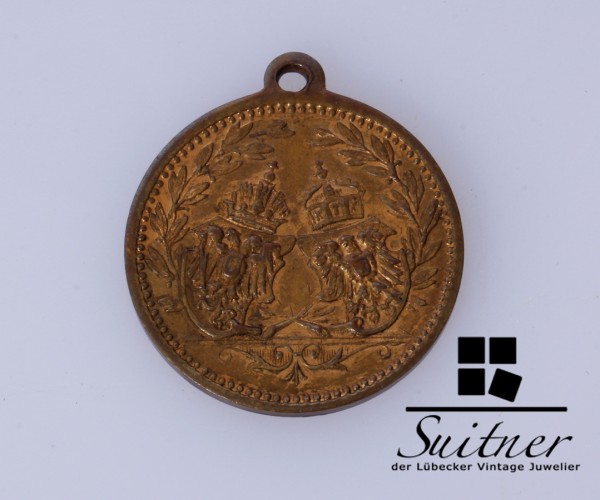 Medaille Österreich Deutsch Franz I Wilhelm II fast VZ