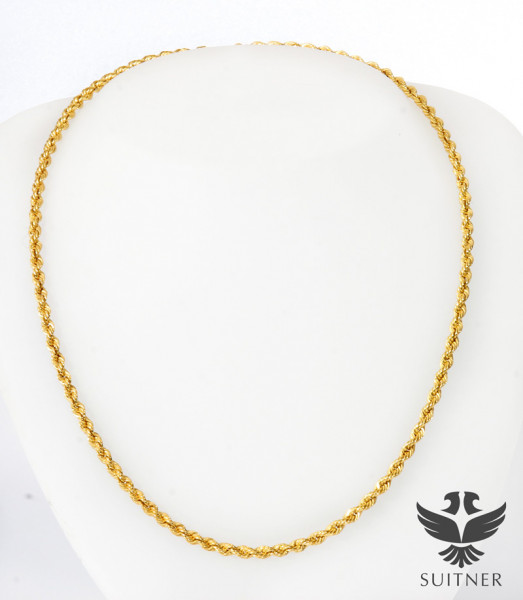 Halskette, 375er Gelbgold, ca. 50,0cm, Singapurkette