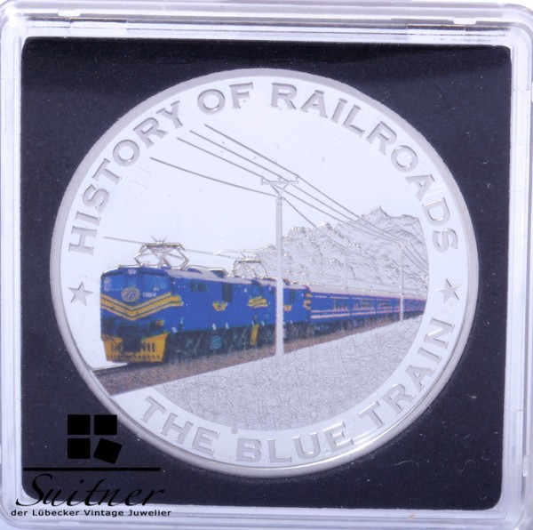 5 Dollars 2011 History of Railroads the blue Train Silber